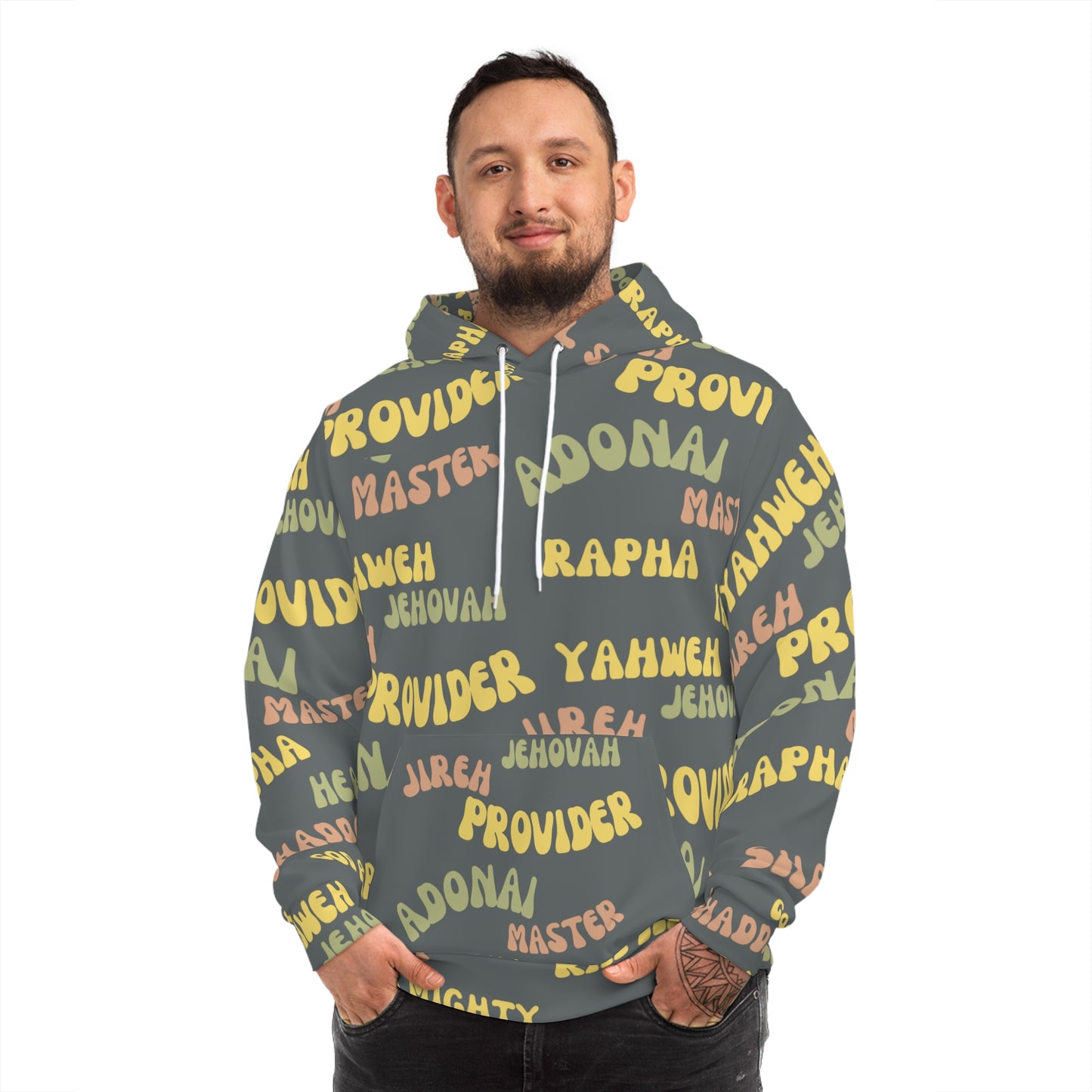 Names of GOD Fashion Hoodie (Unisex. All- Over- Print)