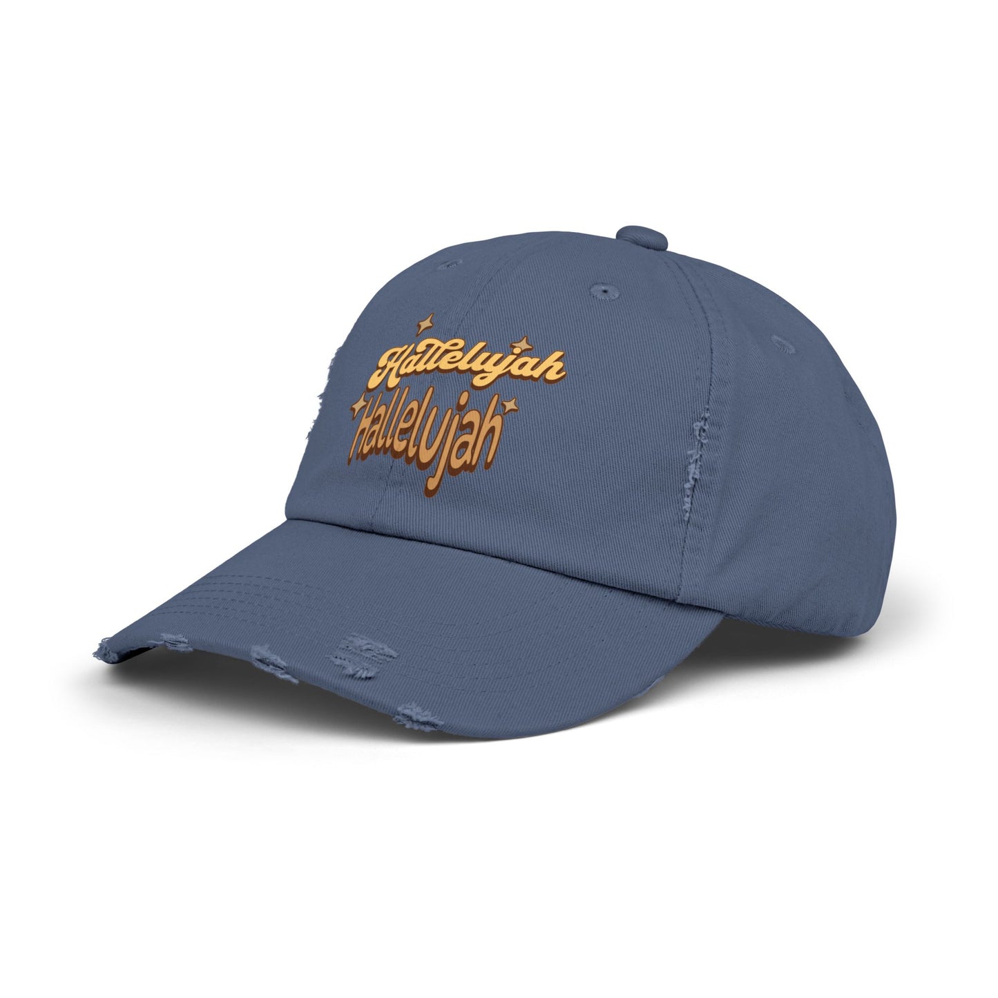 Hallelujah Unisex Distressed Cap