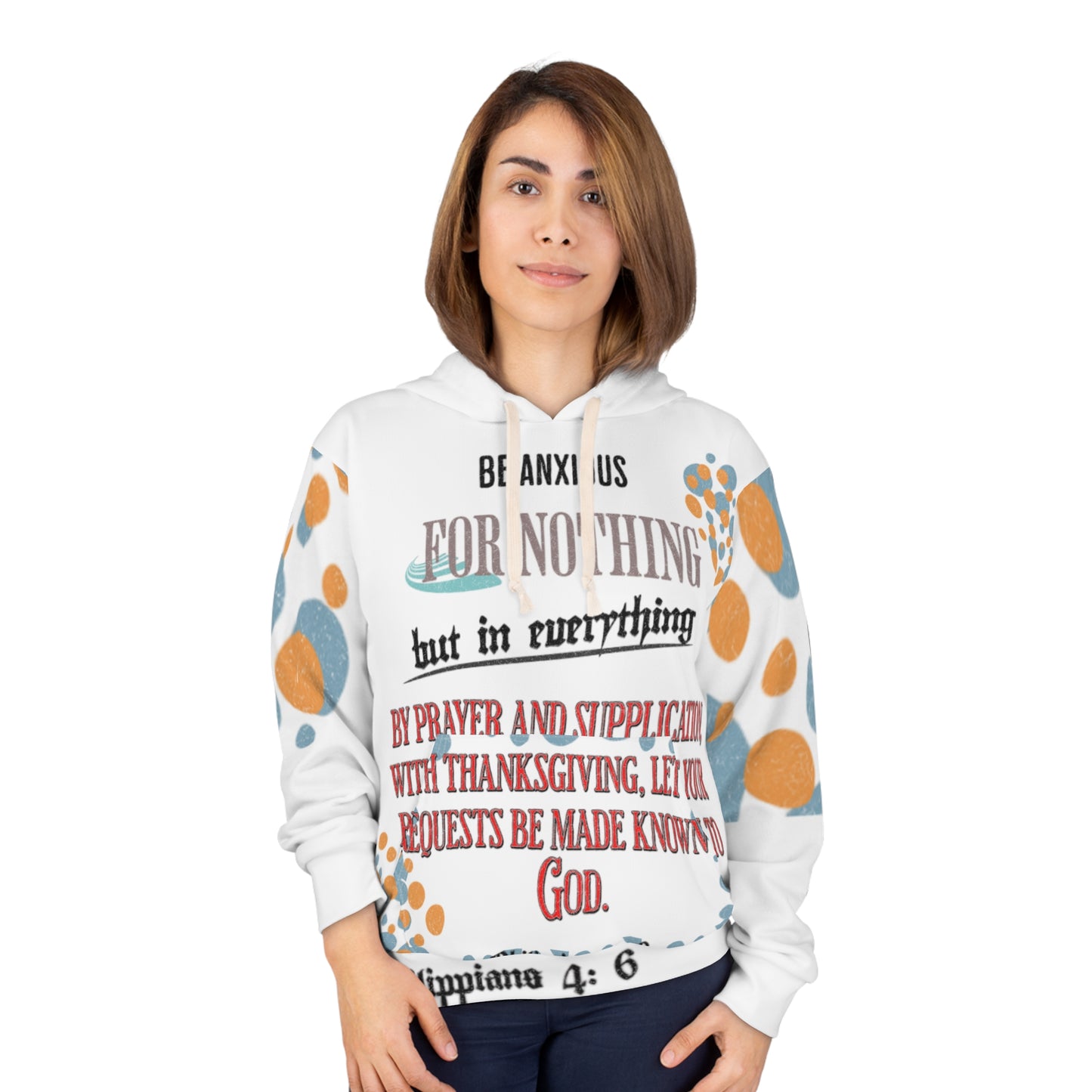 Philippians 4: 6 Unisex Pullover Hoodie (Unisex. All-Over- Print)