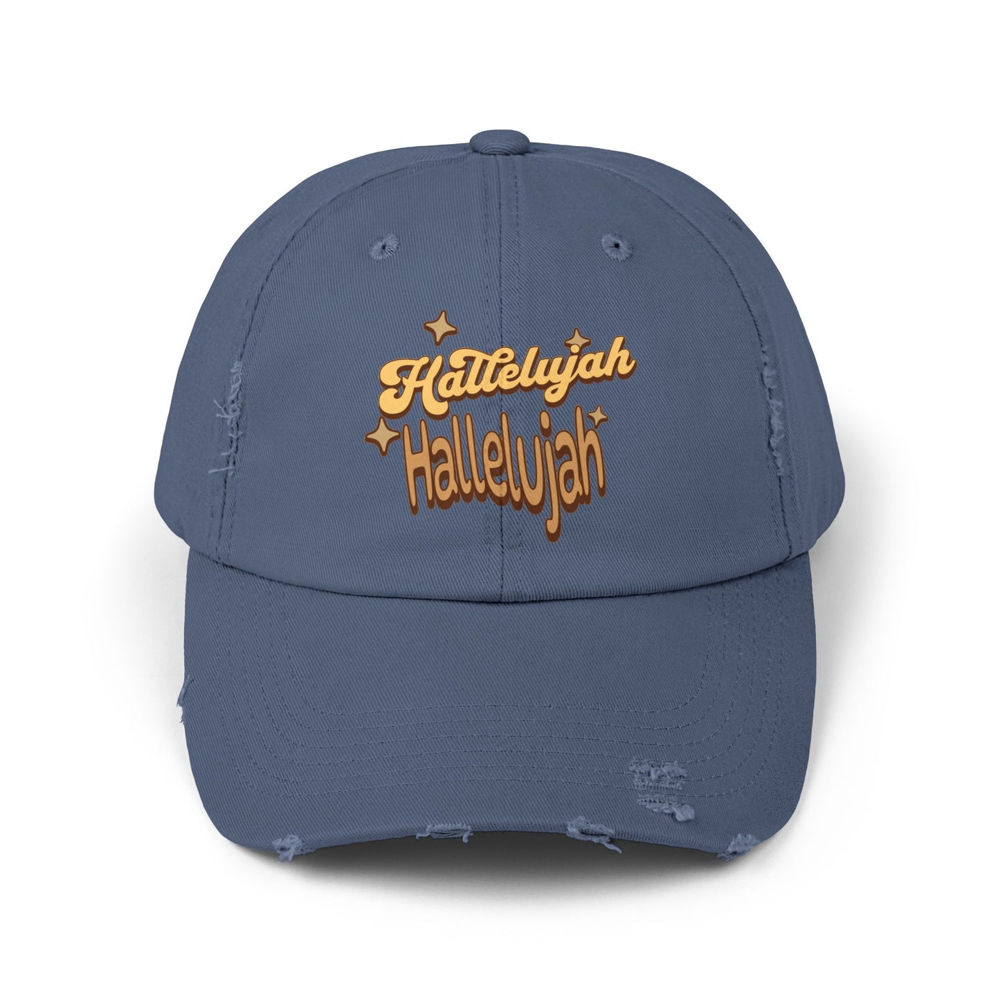 Hallelujah Unisex Distressed Cap