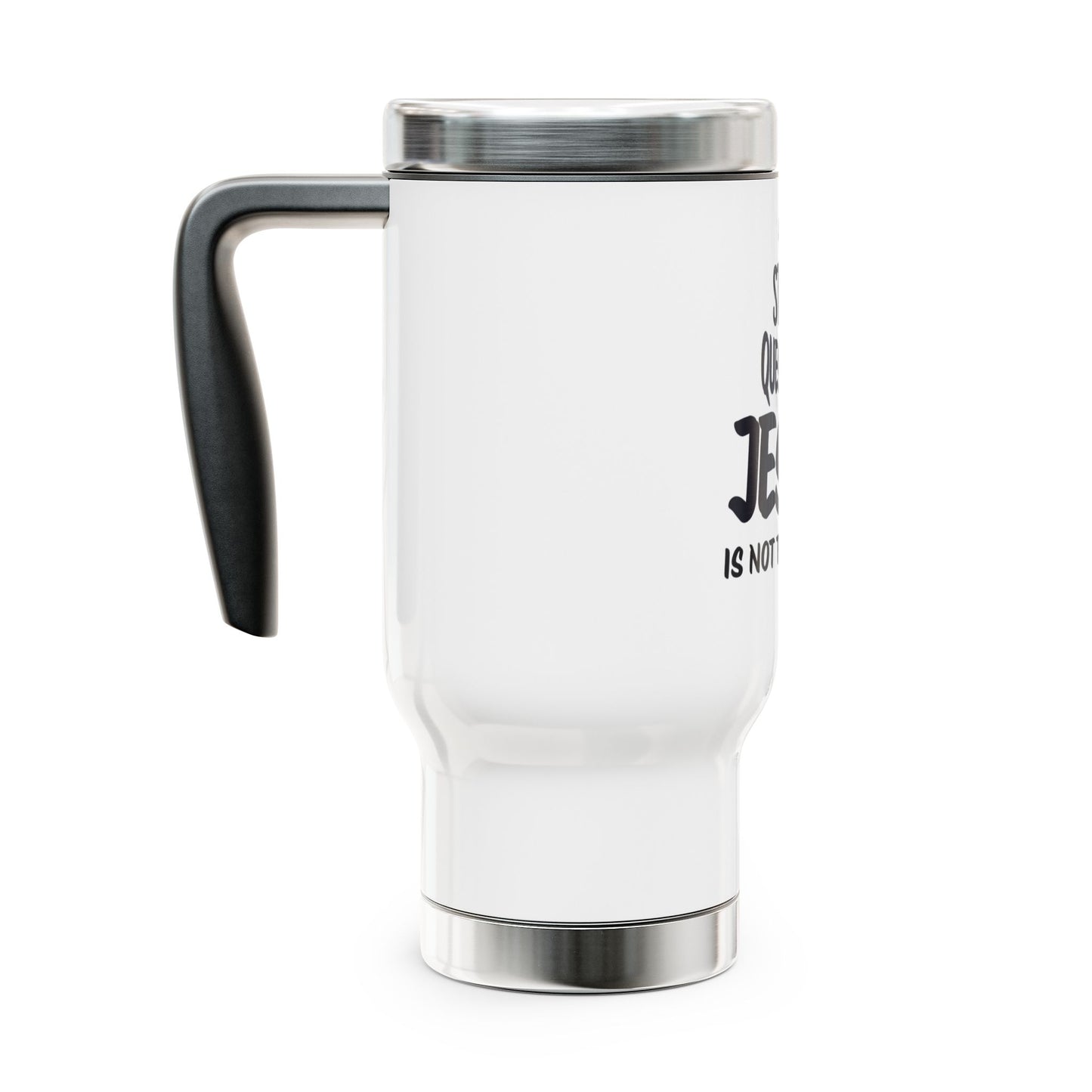 Stainless Steel Travel Mug with Handle, 14oz