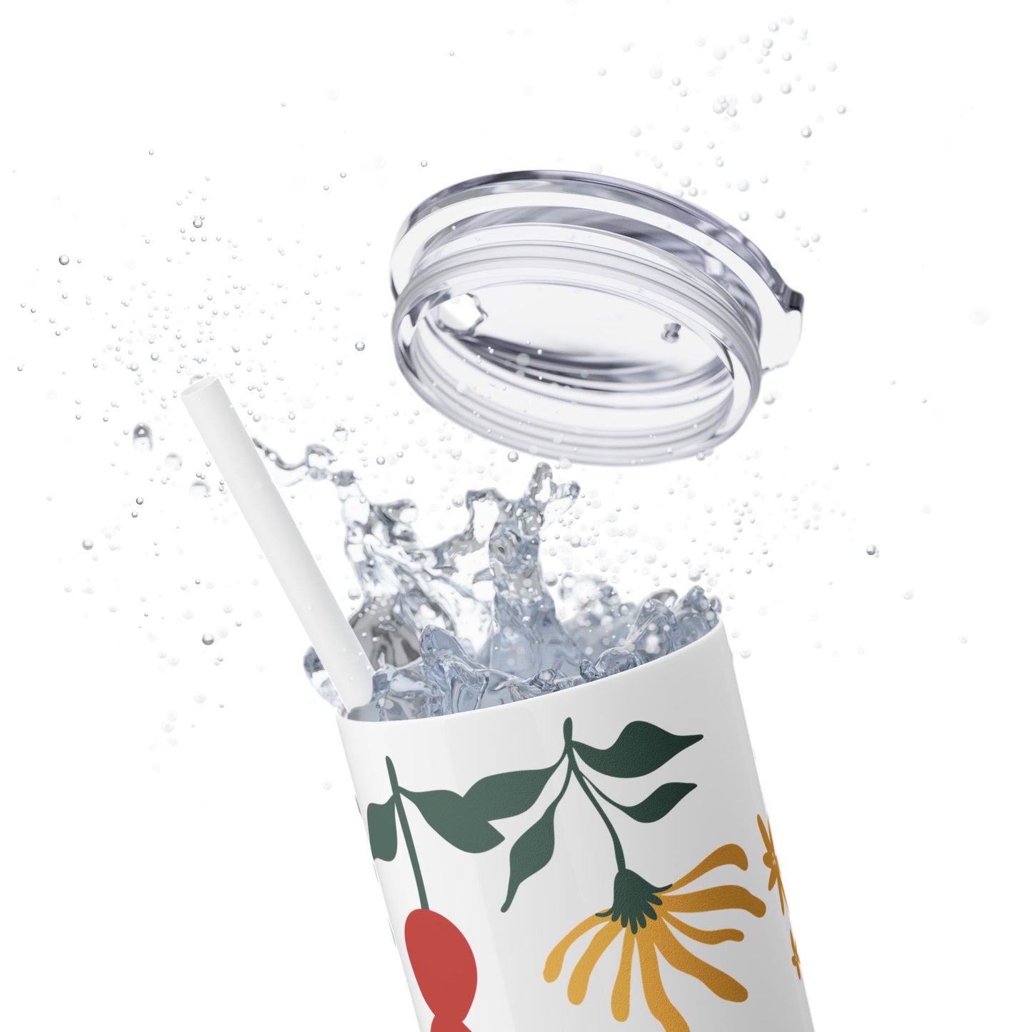 Skinny Tumbler with Straw, 20oz