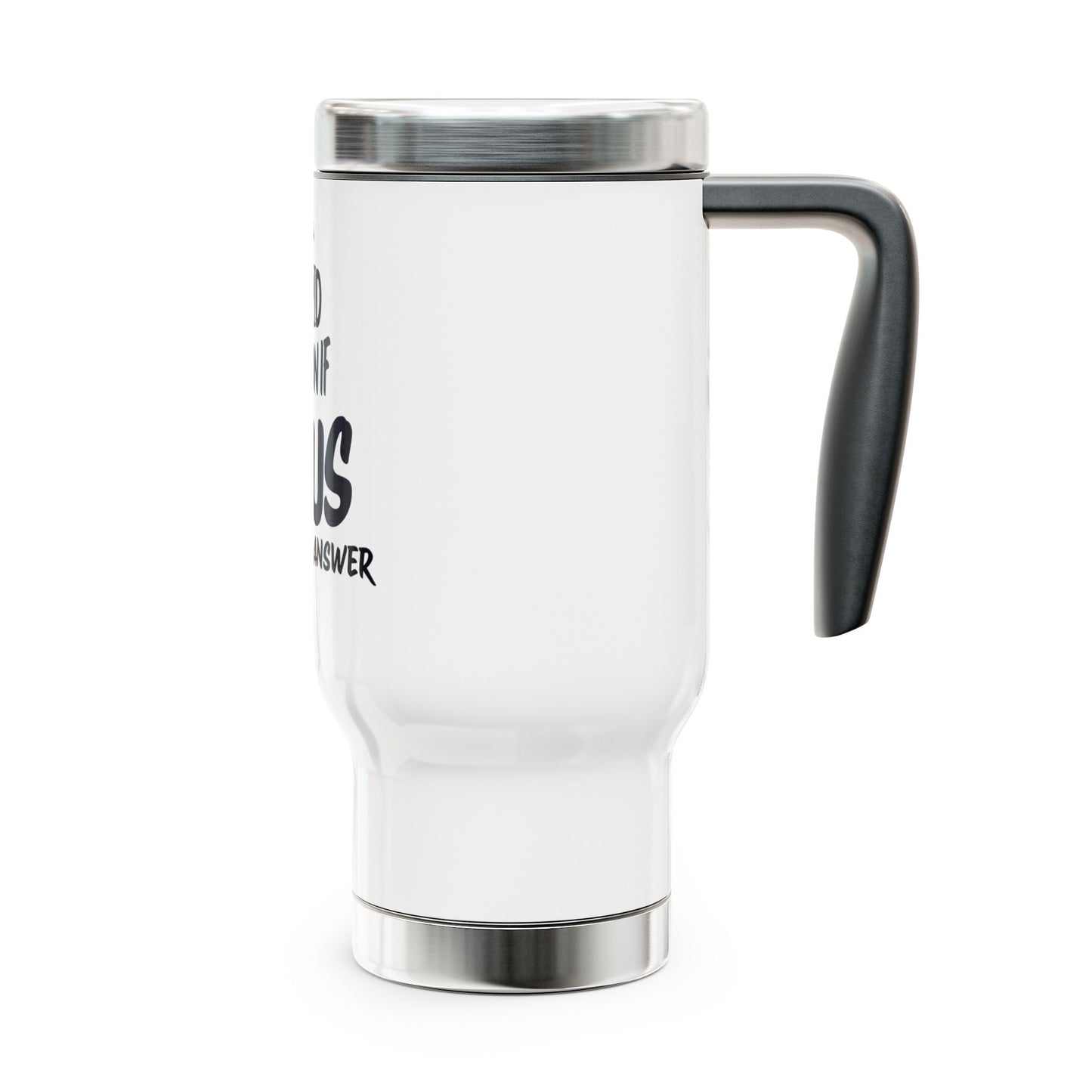 Stainless Steel Travel Mug with Handle, 14oz