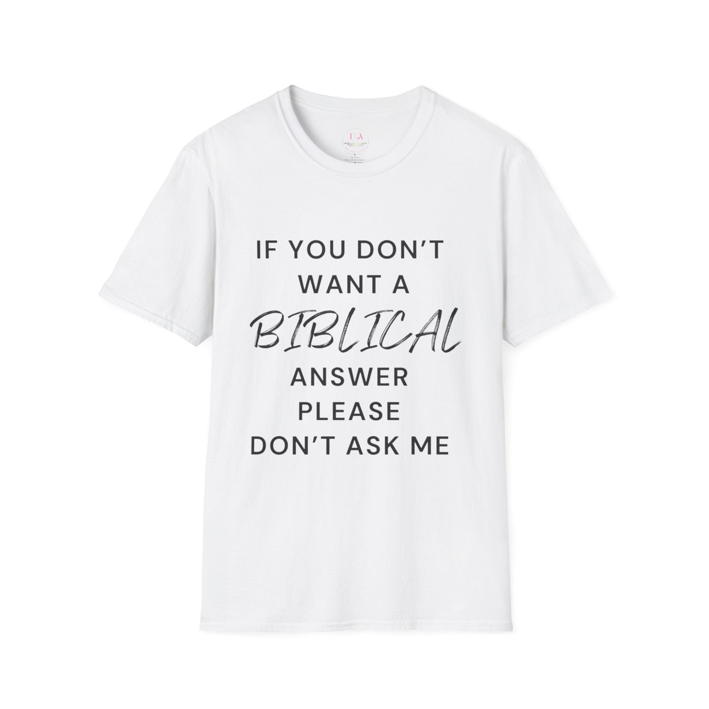 Biblical Answer Unisex Softstyle T-Shirt