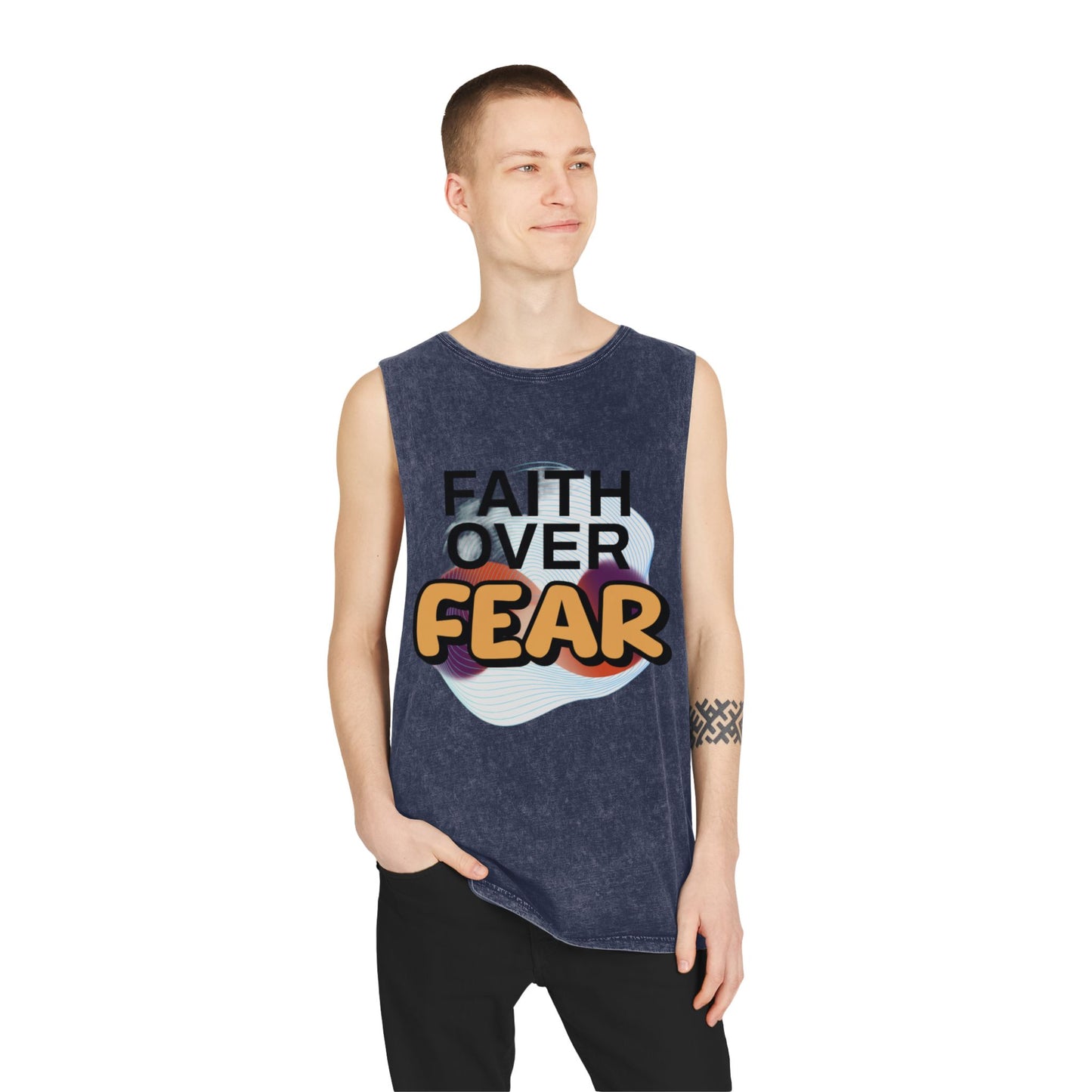 Unisex Stonewash Tank Top