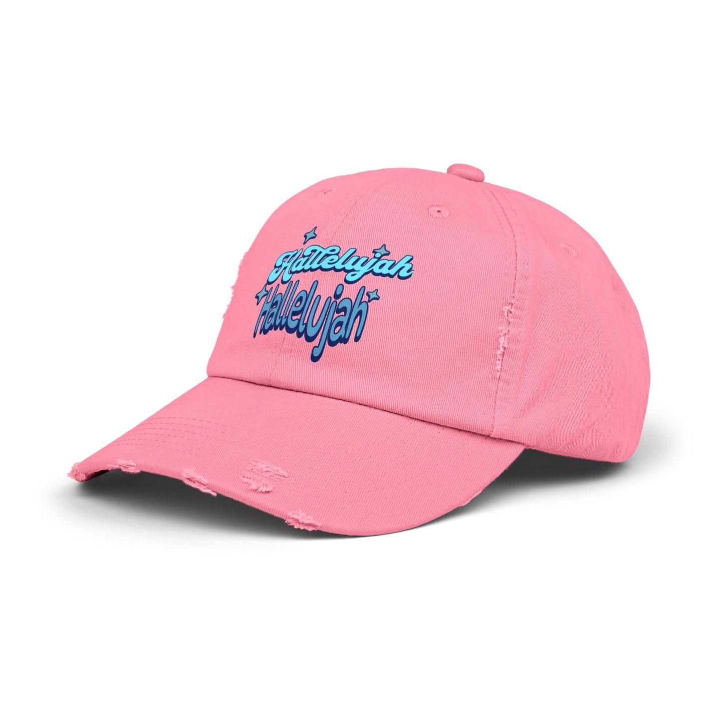 Hallelujah Unisex Distressed Cap