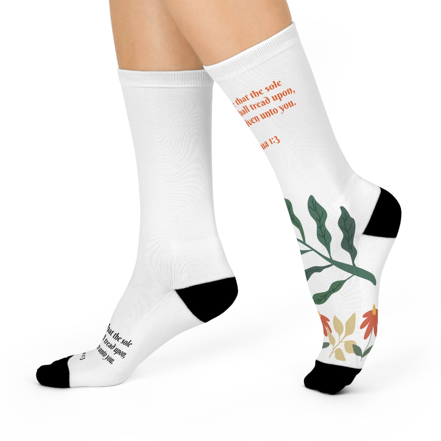 Joshua 1:3 Cushioned Crew Socks