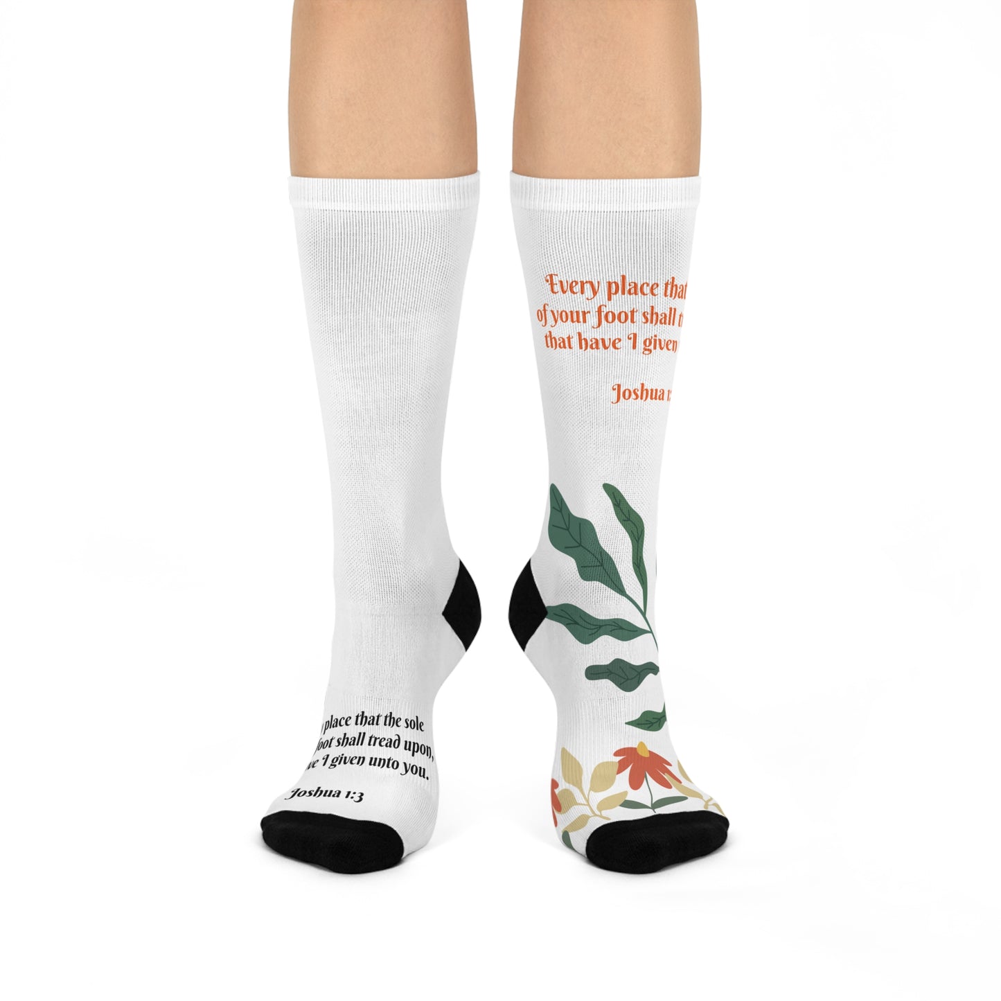 Joshua 1:3 Cushioned Crew Socks