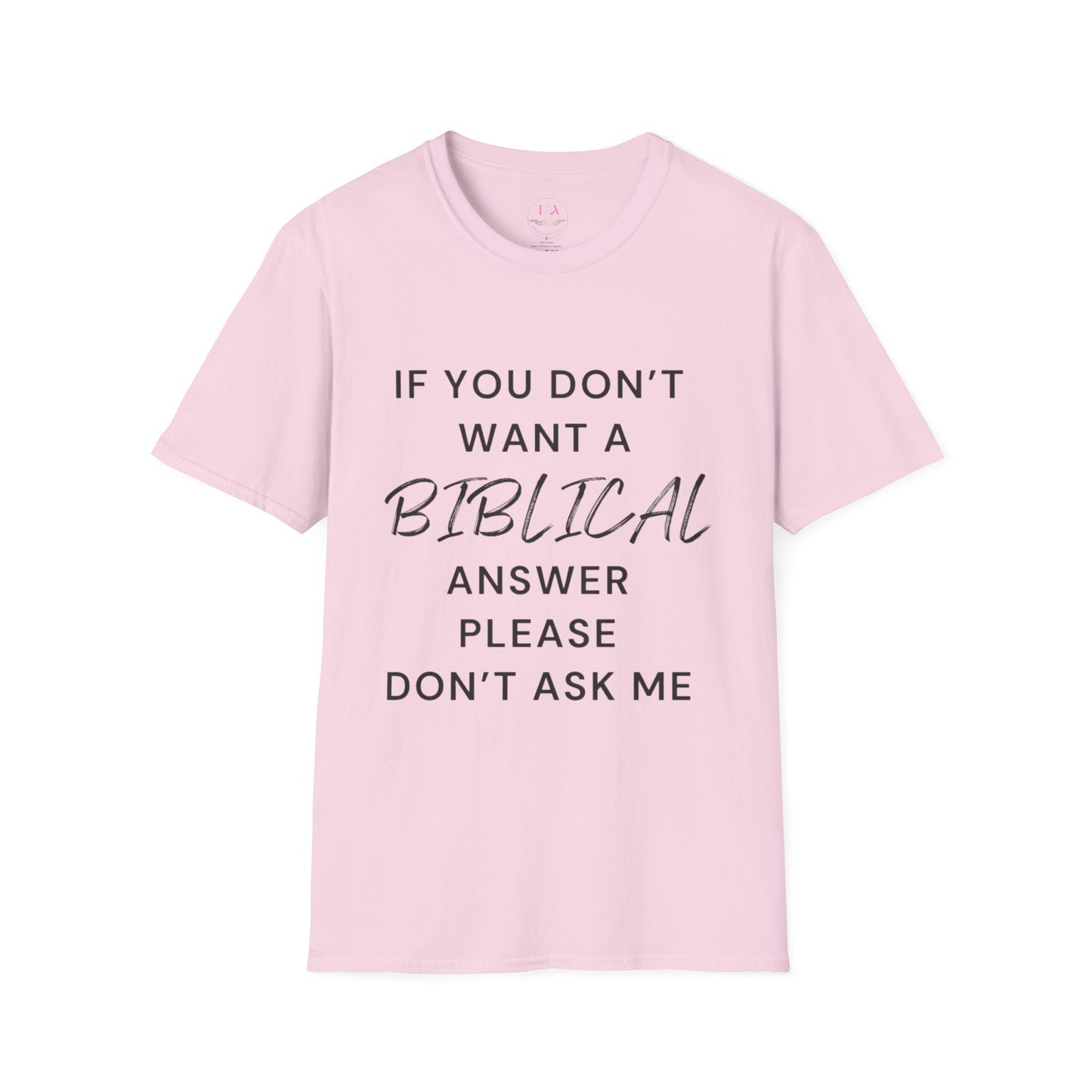 Biblical Answer Unisex Softstyle T-Shirt