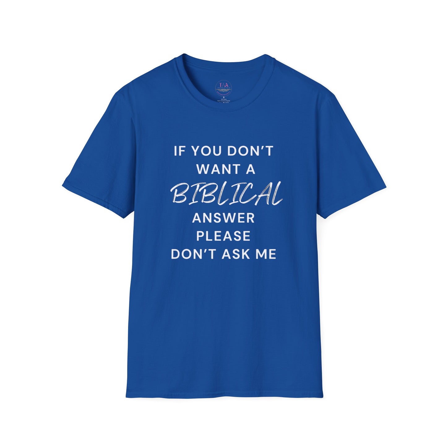 Biblical Answer Unisex Softstyle T-Shirt