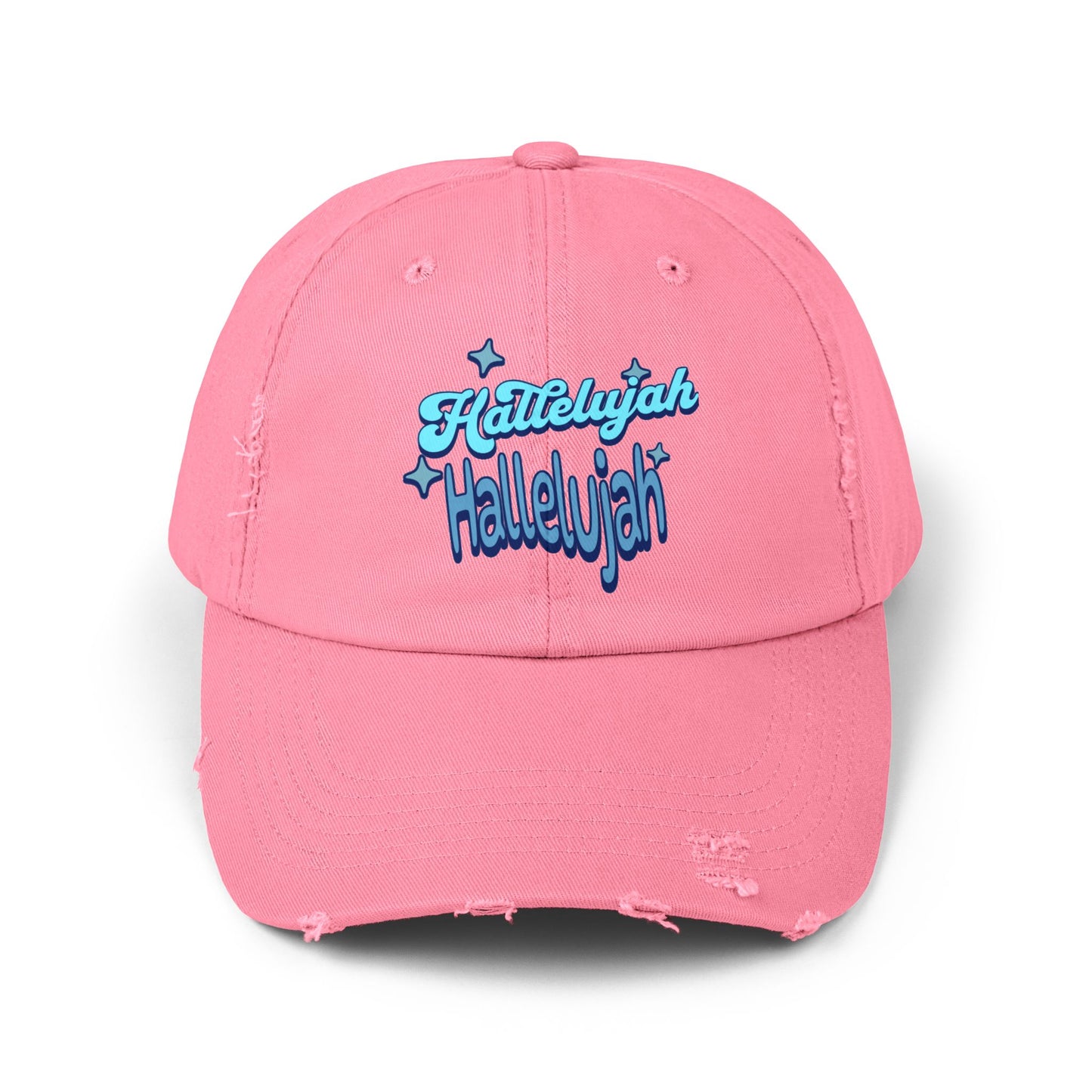 Hallelujah Unisex Distressed Cap