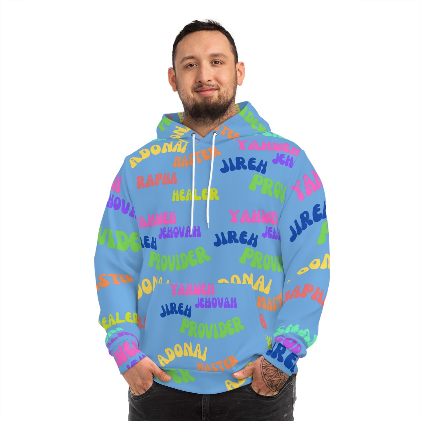 Names of GOD Fashion Hoodie (Unisex. All- Over- Print)