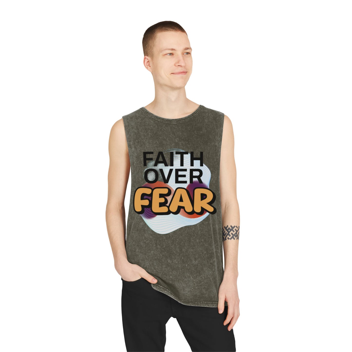 Unisex Stonewash Tank Top