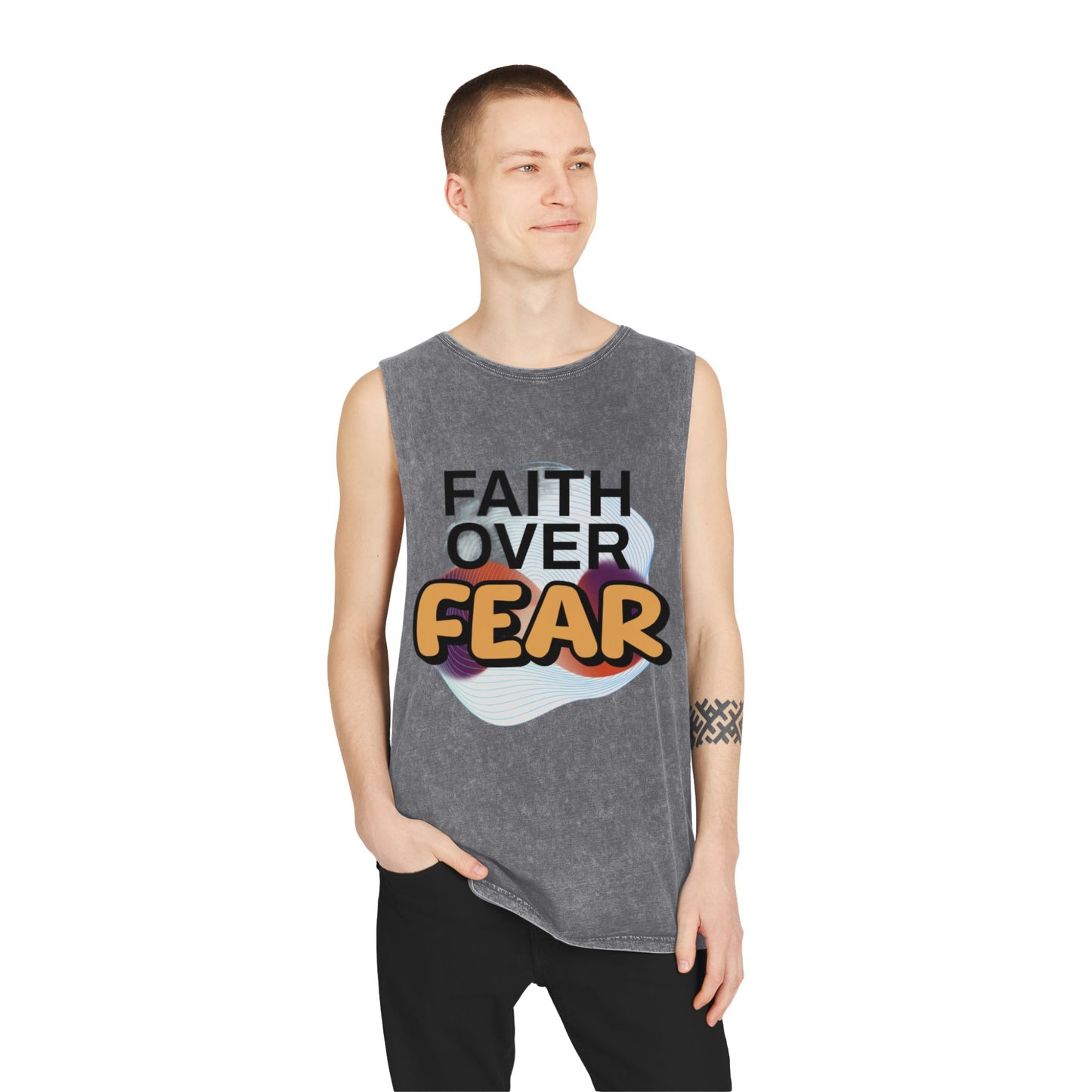 Unisex Stonewash Tank Top