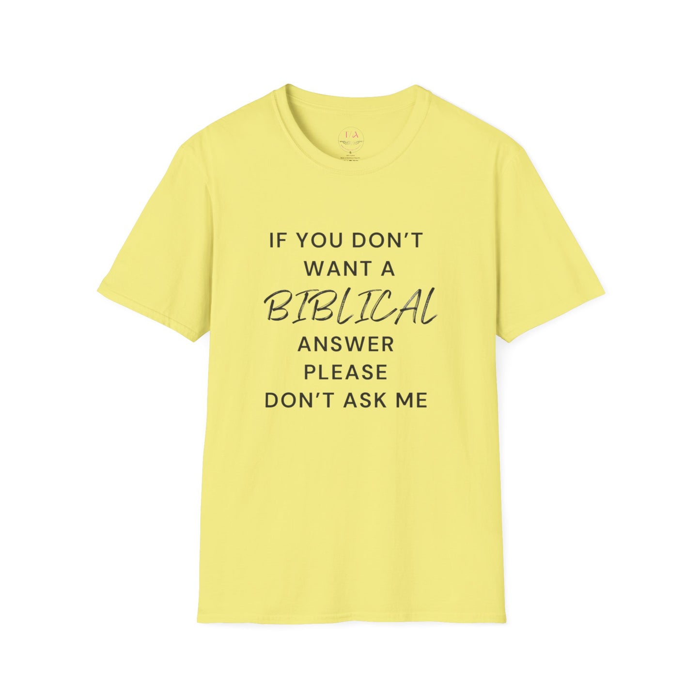 Biblical Answer Unisex Softstyle T-Shirt